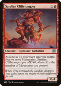Sardian Cliffstomper (BRO-151) - The Brothers' War Foil