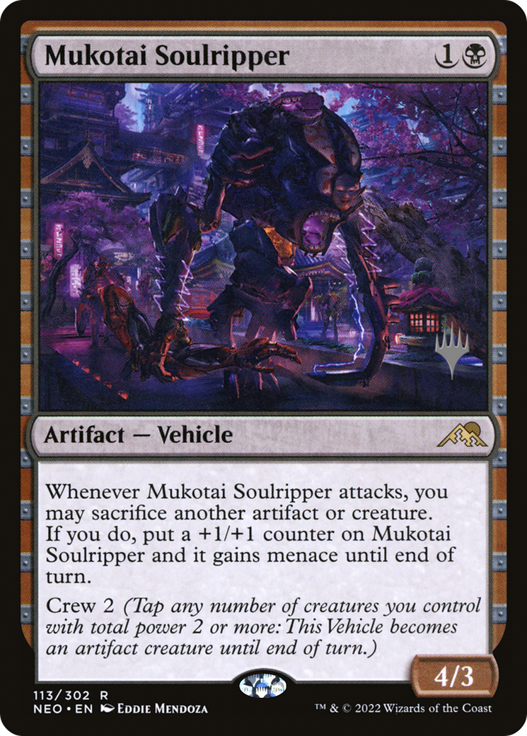 Mukotai Soulripper (PPNEO-113) - Kamigawa: Neon Dynasty Promos Foil