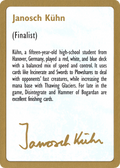 1997 Janosch Kuhn Biography Card (WCD-) - World Championship Decks 1997