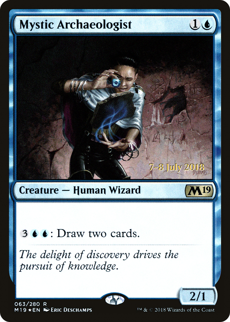 Mystic Archaeologist (PRE-063) - Core Set 2019 Promos Foil