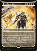 Invoke Justice (Showcase) (NEO-366) - Kamigawa: Neon Dynasty: (Showcase) Foil