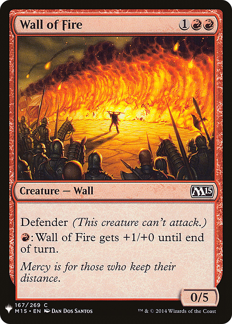 Wall of Fire (LIST-167) - The List