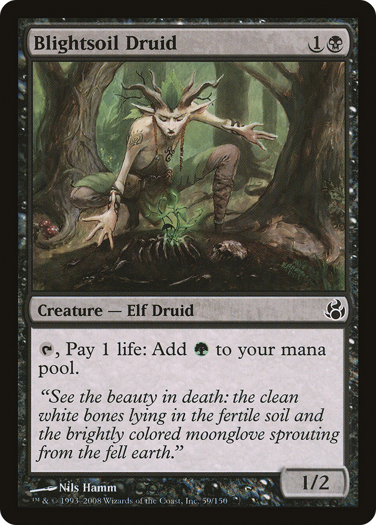 Blightsoil Druid (MOR-059) - Morningtide