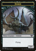 Demon (5/5) // Zombie (Black) Double-sided Token (C14-13 // 16) - Commander 2014 Tokens