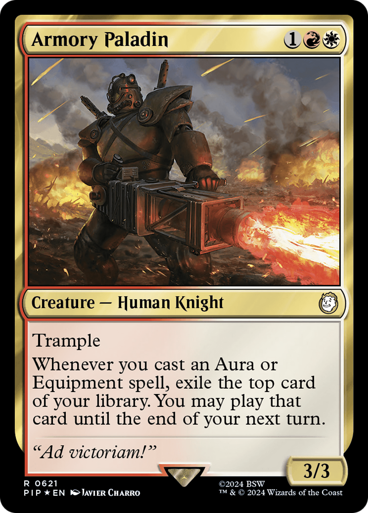 Armory Paladin (Surge Foil) (PIP-621) - Fallout Foil