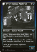Overwhelmed Archivist (DBL-068) - Innistrad: Double Feature: (Double Faced Transform)