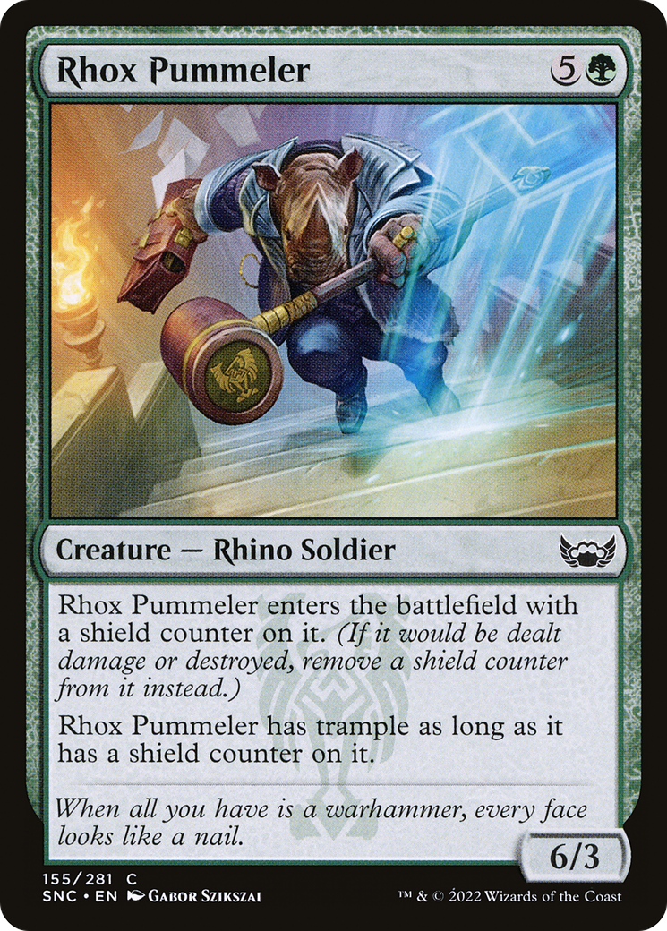 Rhox Pummeler (SNC-155) - Streets of New Capenna Foil