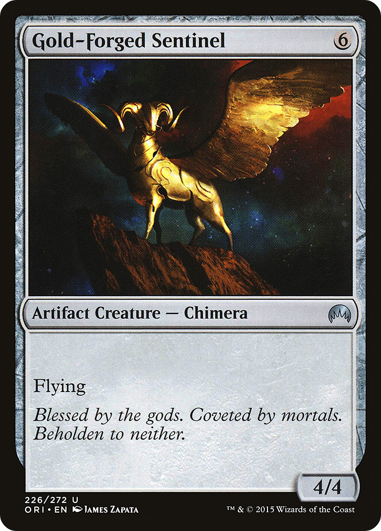 Gold-Forged Sentinel (ORI-226) - Magic Origins Foil
