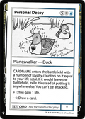Personal Decoy (CMB1-) - Mystery Booster Playtest Cards 2019