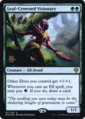 Leaf-Crowned Visionary (PRE-167) - Dominaria United Promos Foil
