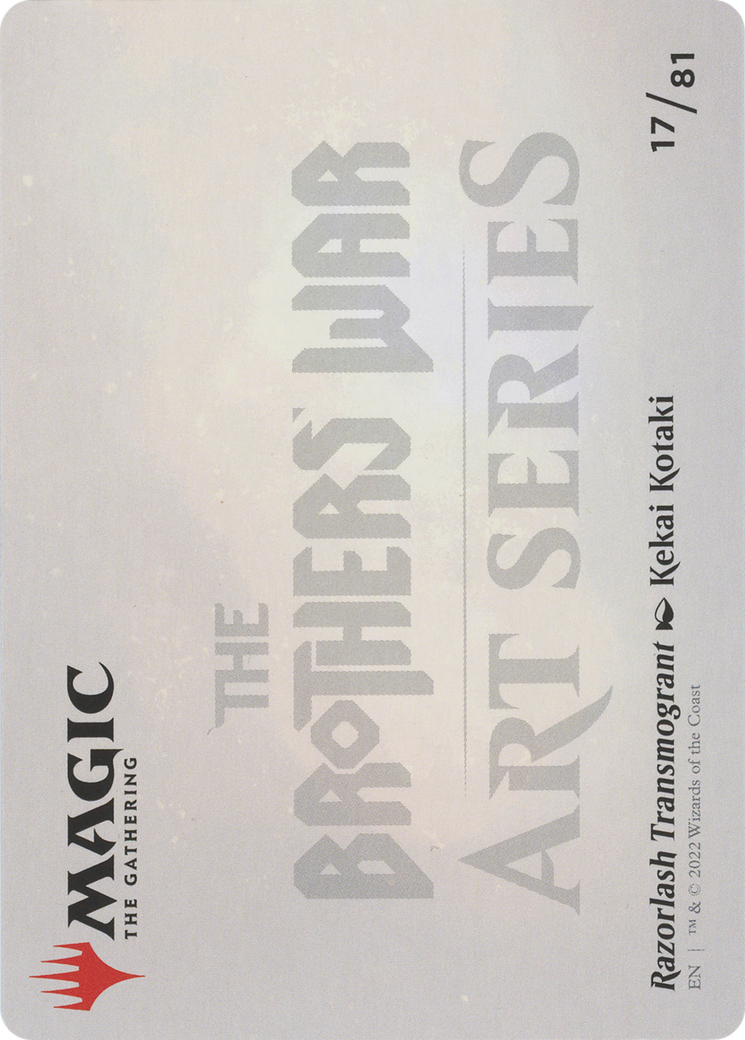 Razorlash Transmogrant // Razorlash Transmogrant (ABRO-017) - The Brothers' War Art Series (Borderless)