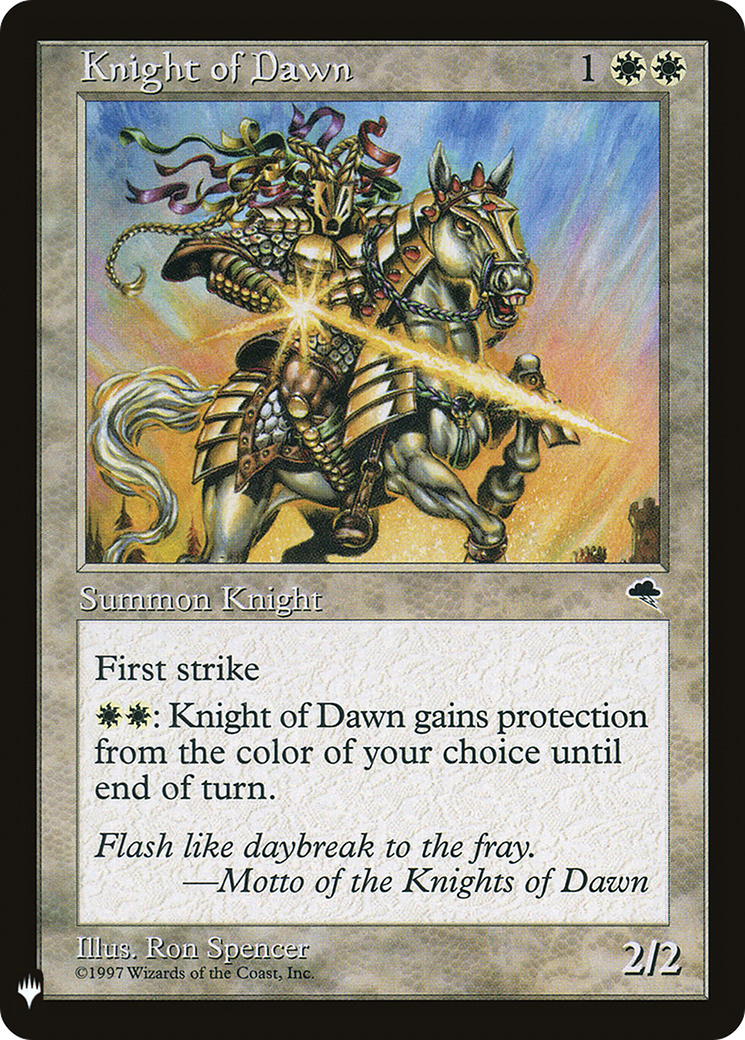 Knight of Dawn (LIST-026) - The List