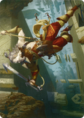 Cliffhaven Sell-Sword // Cliffhaven Sell-Sword (AZNR-038) - Zendikar Rising Art Series (Borderless) Foil
