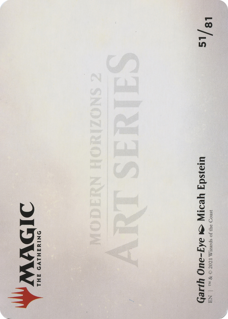 Garth One-Eye // Garth One-Eye (AMH2-051) - Modern Horizons 2 Art Series (Borderless) Foil