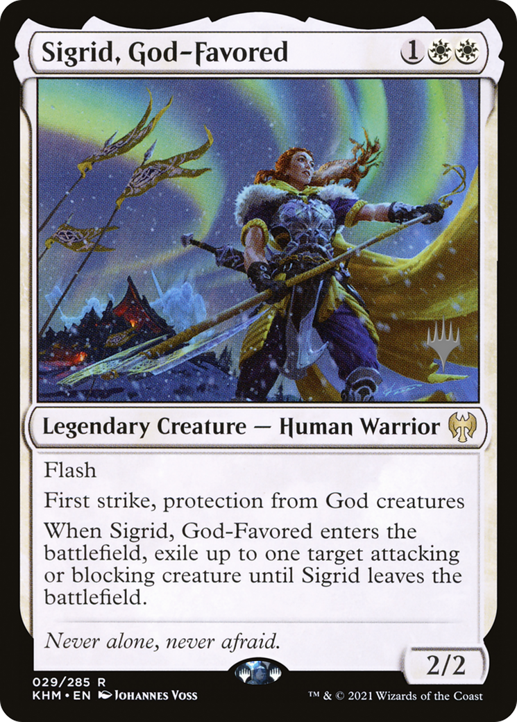 Sigrid, God-Favored (PPKHM-029) - Kaldheim Promos Foil