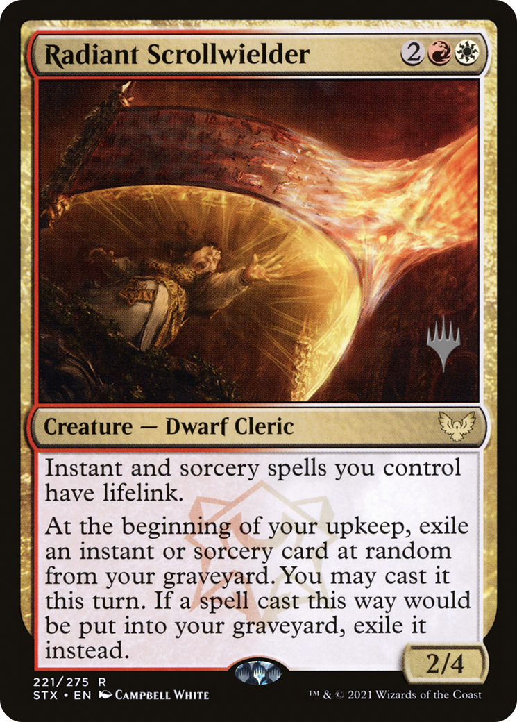 Radiant Scrollwielder (PPSTX-221P) - Strixhaven: School of Mages Promos