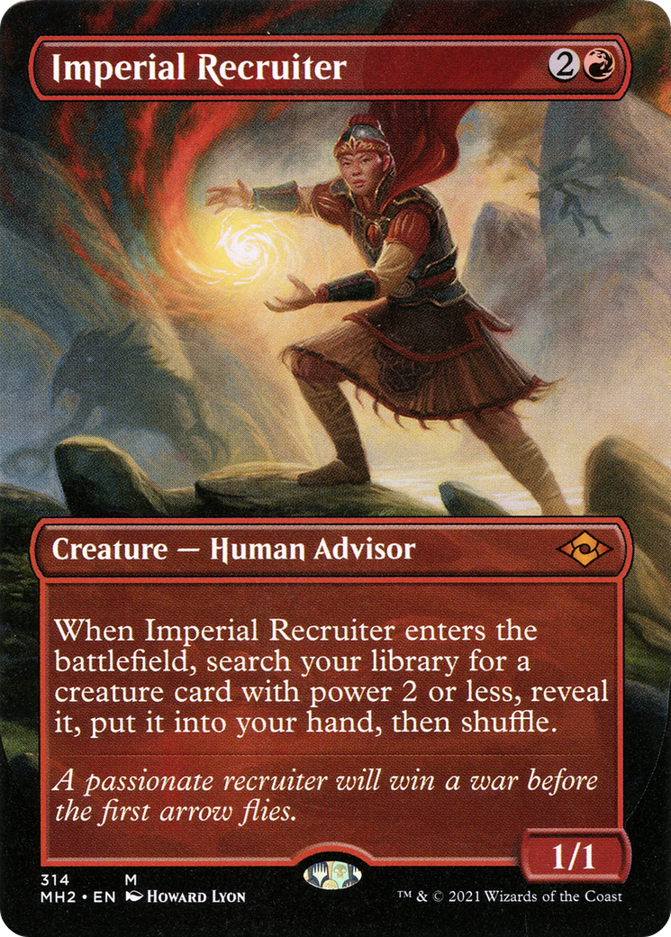 Imperial Recruiter (Borderless) (MH2-314) - Modern Horizons 2 Foil