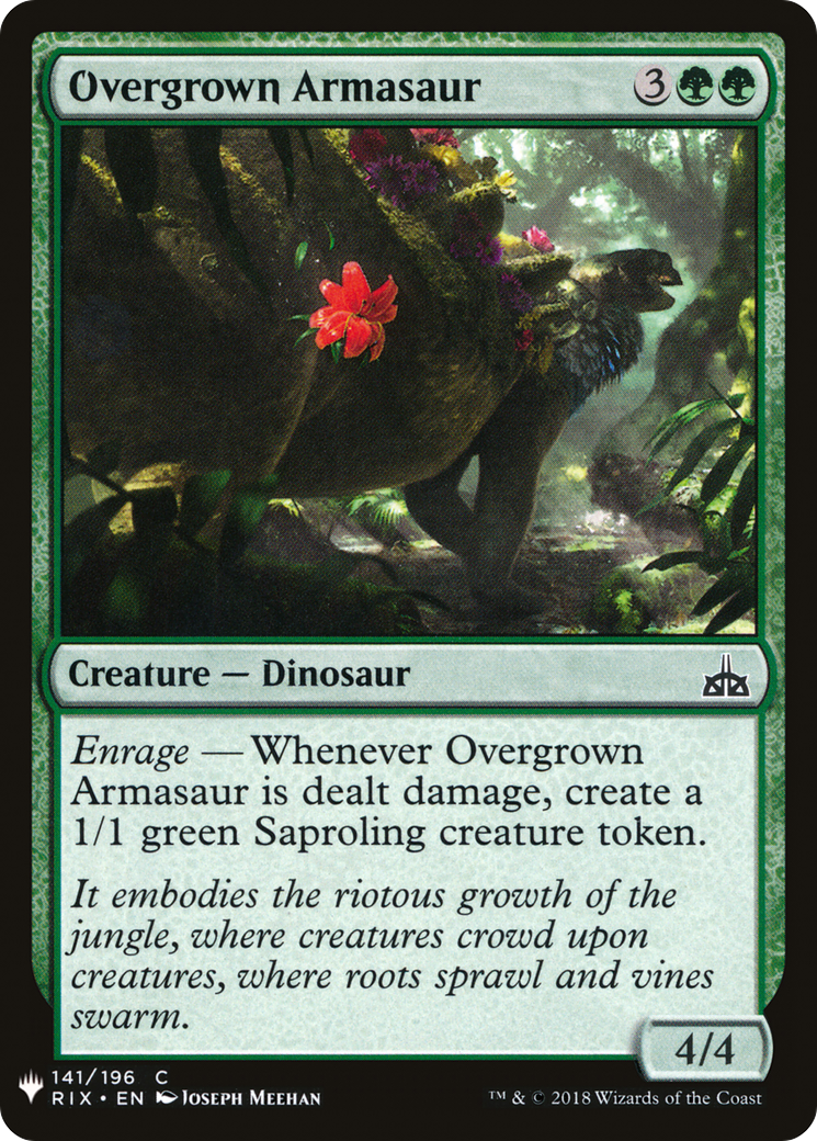 Overgrown Armasaur (LIST-141) - The List