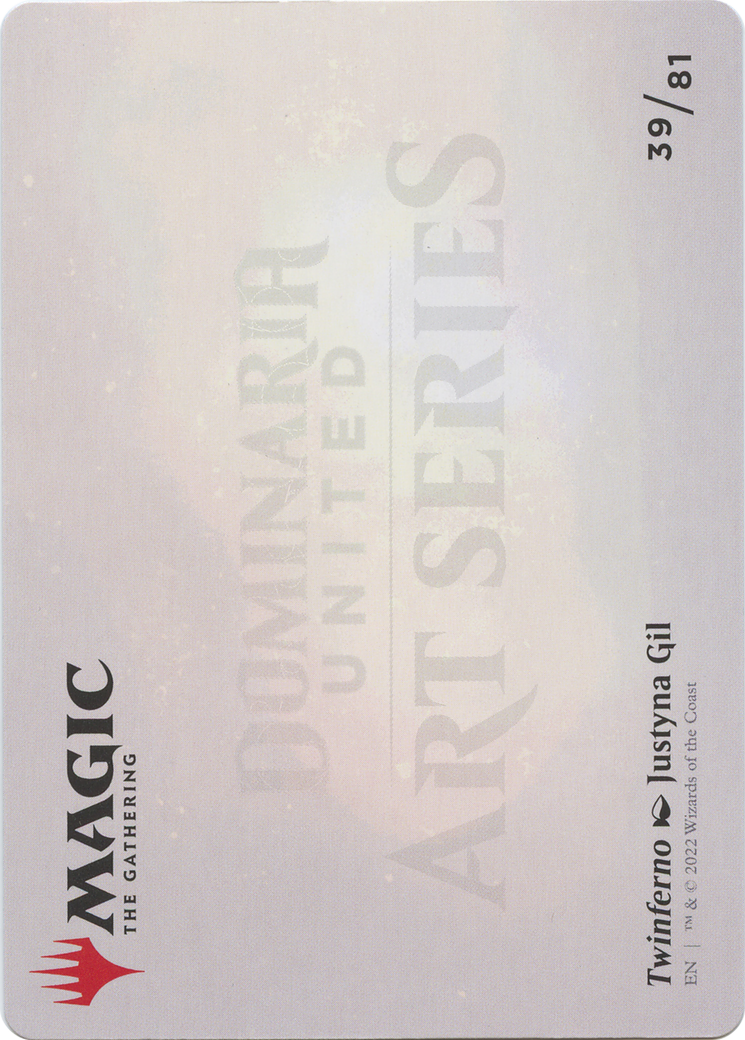 Twinferno // Twinferno (ADMU-039) - Dominaria United Art Series (Borderless) Foil