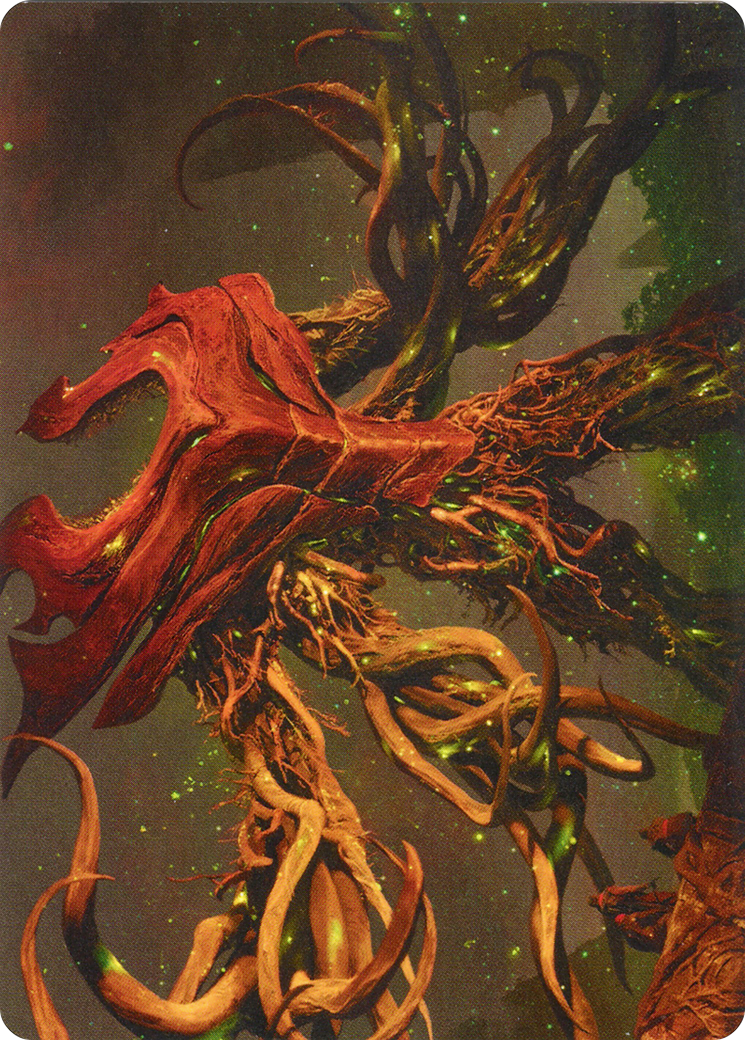 Ashaya, Soul of the Wild // Ashaya, Soul of the Wild (AZNR-069) - Zendikar Rising Art Series (Borderless) Foil
