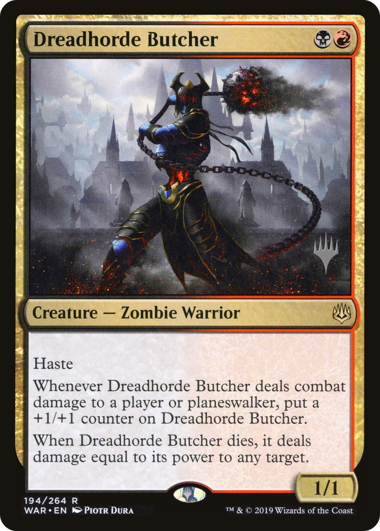 Dreadhorde Butcher (PPELD-194) - War of the Spark Promos Foil