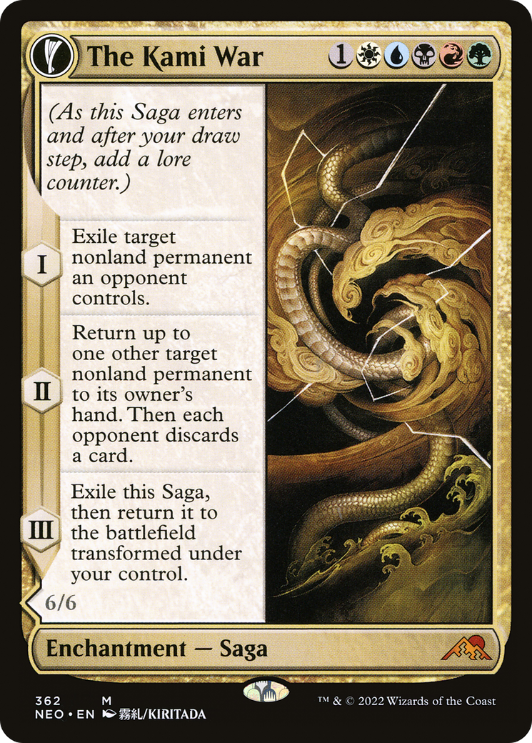 The Kami War (Showcase) (NEO-362) - Kamigawa: Neon Dynasty: (Showcase, fandfc) Foil
