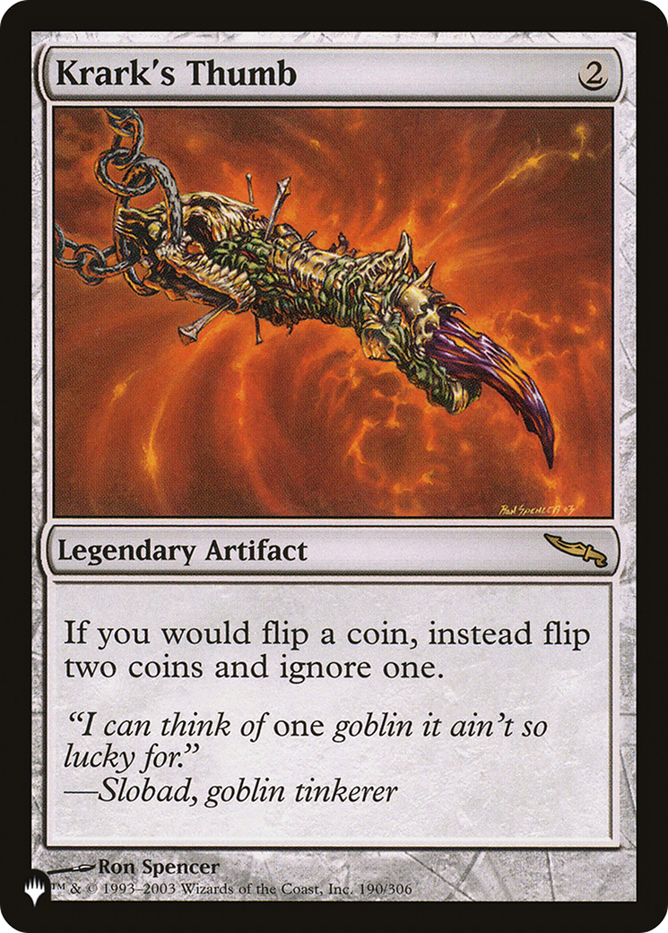 Krark's Thumb (LIST-190/306) - The List