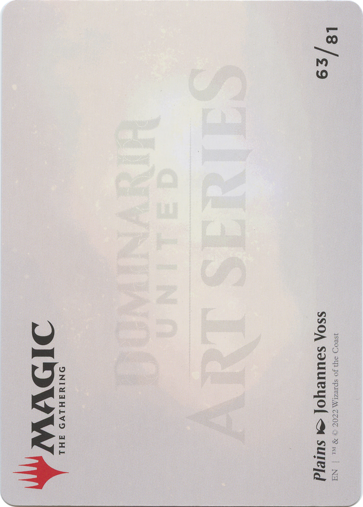 Plains // Plains (ADMU-063) - Dominaria United Art Series (Borderless) Foil