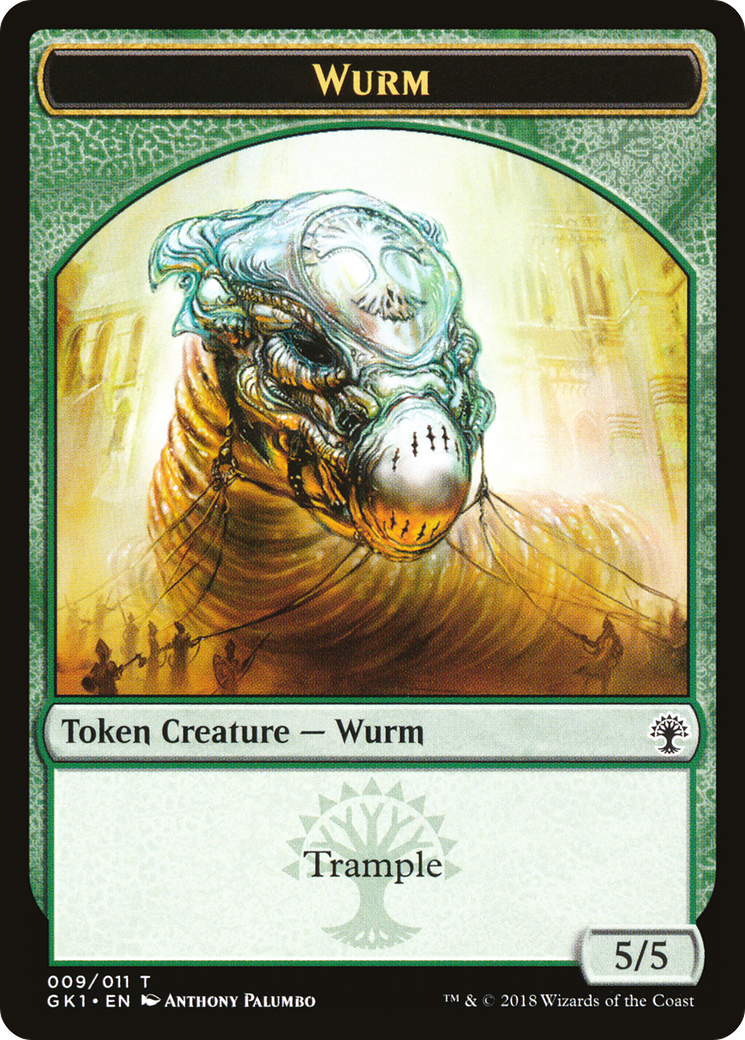 Saproling // Wurm Double-Sided Token (GR1-8 // 9) - GRN Guild Kit Tokens