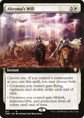 Akroma's Will (Extended Art) (CMR-615) - Commander Legends: (Extended Art) Foil
