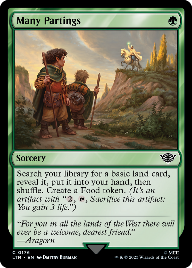 Many Partings (LTR-176) - The Lord of the Rings: Tales of Middle-earth Foil