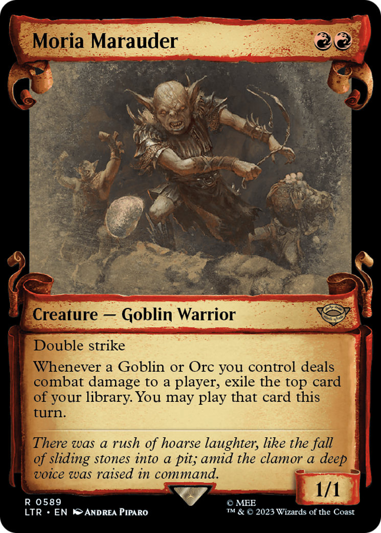 Moria Marauder (Showcase Scrolls) (LTR-589) - The Lord of the Rings: Tales of Middle-earth: (Showcase) Foil