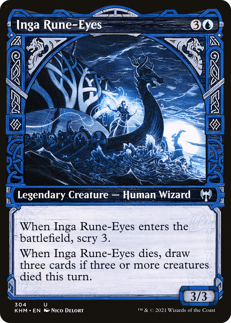 Inga Rune-Eyes (Showcase) (KHM-304) - Kaldheim: (Showcase)