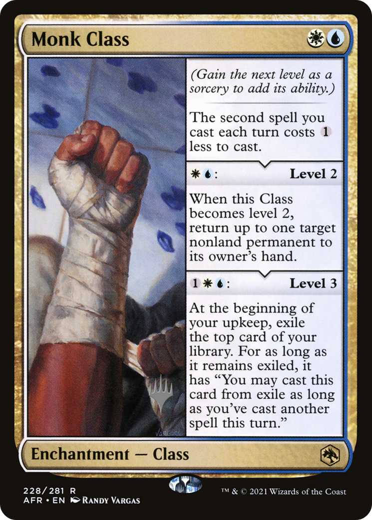 Monk Class (PPAFR-228) - Adventures in the Forgotten Realms Promos Foil