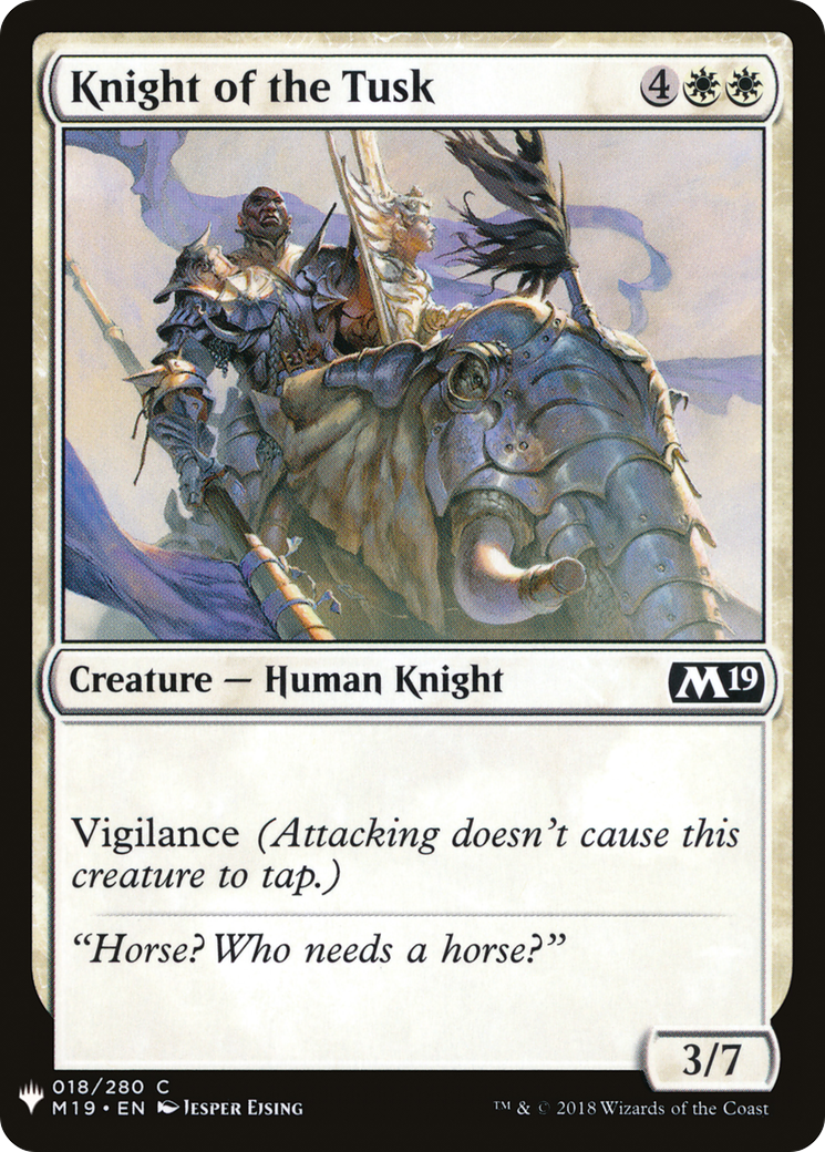 Knight of the Tusk (LIST-018) - The List