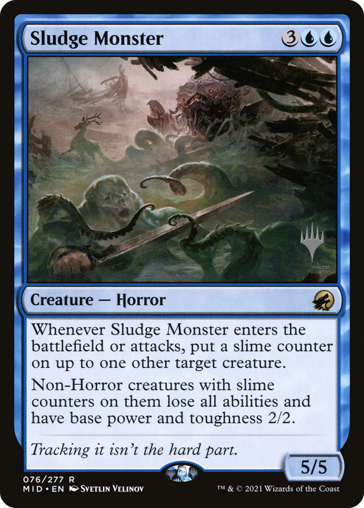 Sludge Monster (PPMID-076) - Innistrad: Midnight Hunt Promos Foil