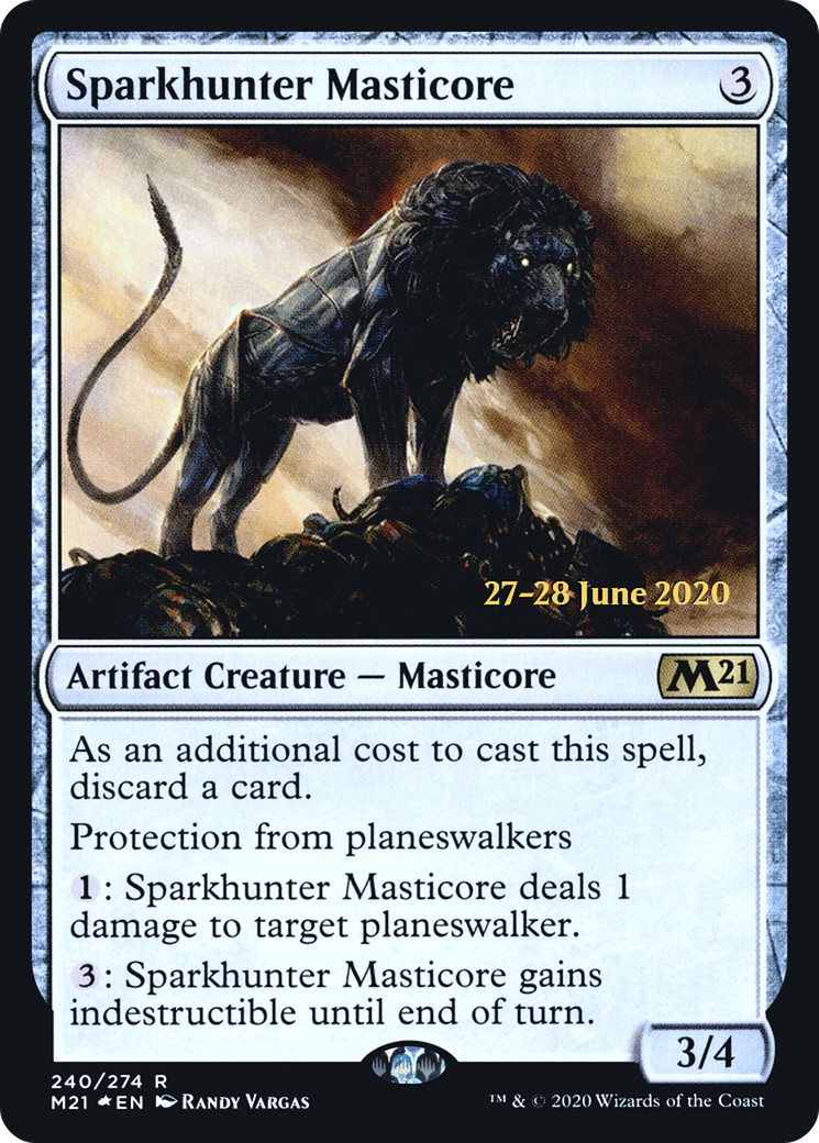 Sparkhunter Masticore (PRE-240) - Core Set 2021 Promos Foil