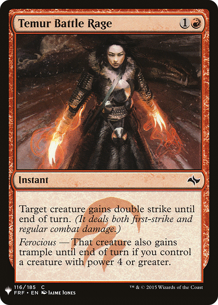 Temur Battle Rage (FRF) (LIST-116) - The List