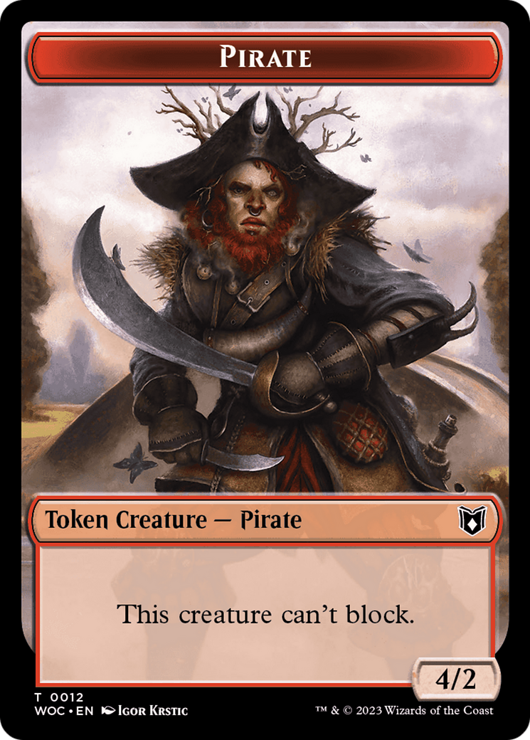 Pirate (TWOC-012) - Wilds of Eldraine Commander Tokens