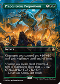 Preposterous Proportions (Borderless) (FDN-338) - Foundations Foil