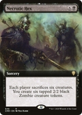 Necrotic Hex (Extended Art) (CMR-649) - Commander Legends: (Extended Art)