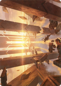 Skyclave Basilica // Skyclave Basilica (AZNR-044) - Zendikar Rising Art Series (Borderless)