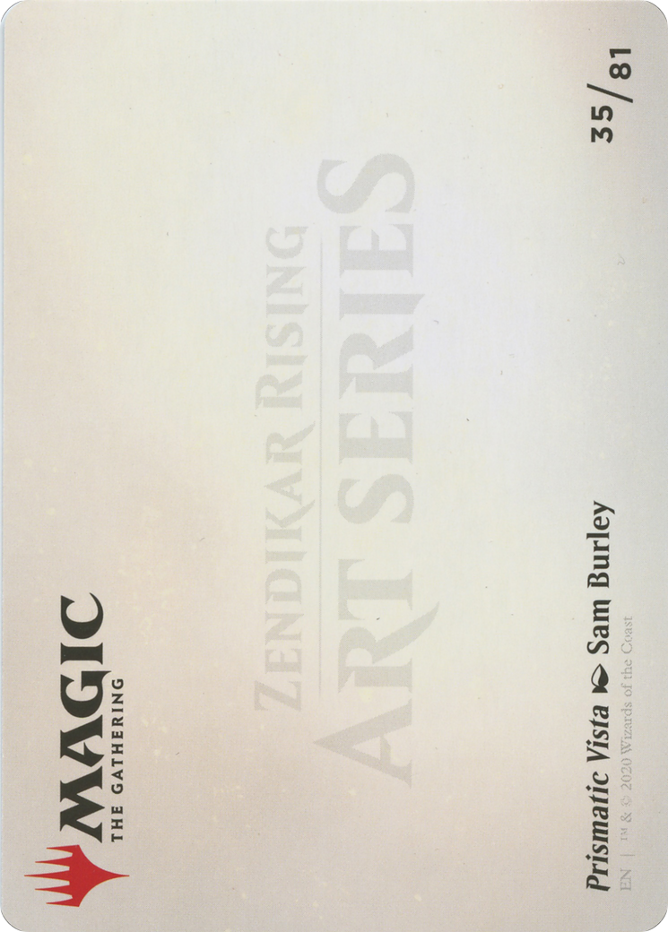Prismatic Vista // Prismatic Vista (AZNR-035) - Zendikar Rising Art Series (Borderless)