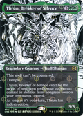 Thrun, Breaker of Silence (Borderless) (Step-and-Compleat Foil) (ONE-456) - Phyrexia: All Will Be One: (Showcase) Foil