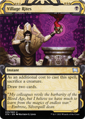 Village Rites (STA-035) - Strixhaven Mystical Archive: (Showcase) (Borderless) Etched Foil