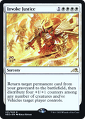 Invoke Justice (PRE-021) - Kamigawa: Neon Dynasty Promos Foil
