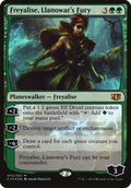 Freyalise, Llanowar's Fury (Commander 2014) (OVER-043) - Commander 2014 Oversized Foil