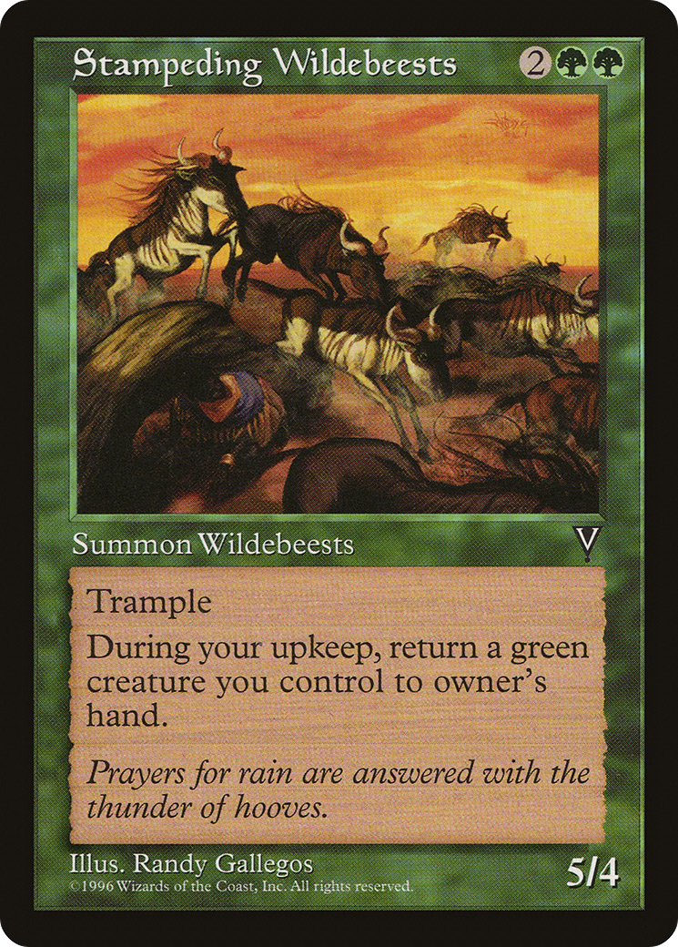 Stampeding Wildebeests (VIS-) - Visions