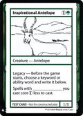 Inspirational Antelope (CMB1-) - Mystery Booster Playtest Cards 2019