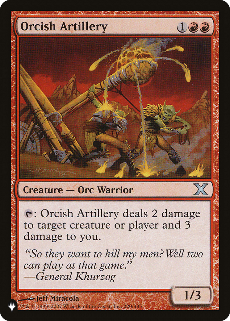 Orcish Artillery (LIST-10E-220) - The List